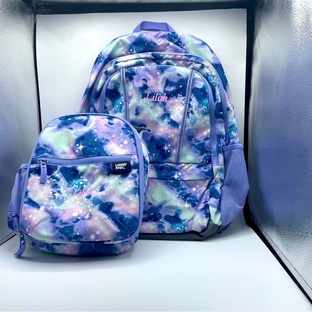 Lands ends lunchbox and backpack bundle NWOT